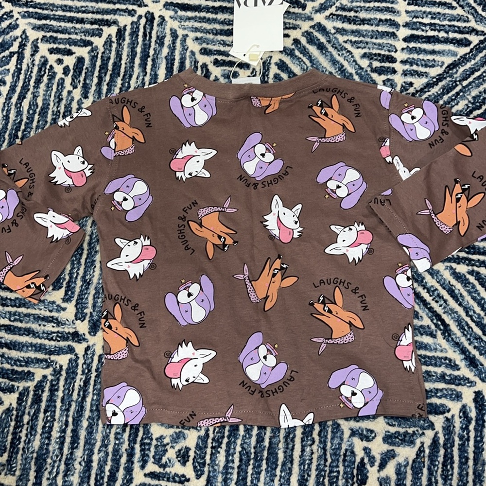 Zara Doggy Long Sleeve Tee 18-24 Months NWT - Picture 4 of 4